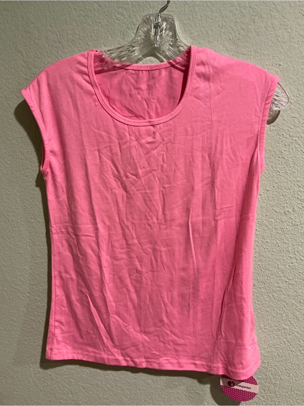 3-Pack Solid Scoop Neck Cap Sleeve Knit T-Shirts Pink/White/Black Juniors 11-12Y